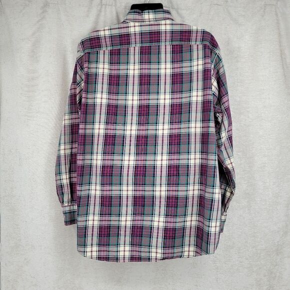 Polo Ralph Lauren Vintage Plaid Woodsman Work Shirt Long Sleeve Button Down - Picture 4 of 7